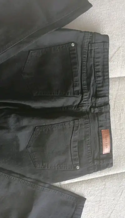 Jeans negros Issimo Denim con desgaste - miniatura 1