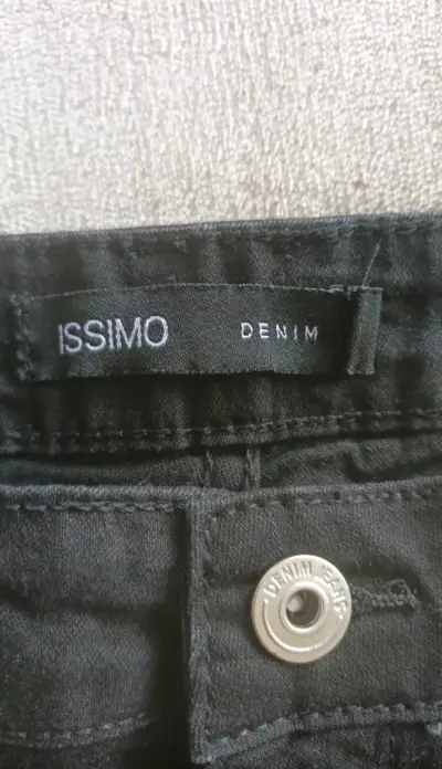 Jeans negros Issimo Denim con desgaste - miniatura 3
