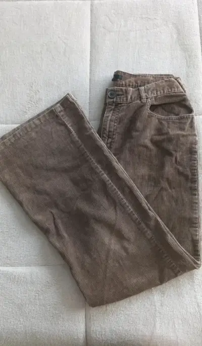 Pantalones de pana marrón Zara Basic - miniatura 1