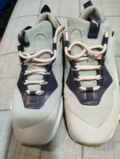 Zapatillas deportivas Puma gris y azul - miniatura 1