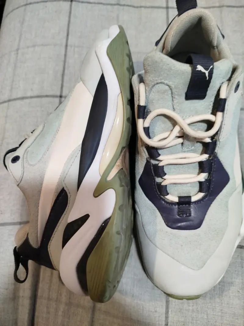 Zapatillas deportivas Puma gris y azul - 2