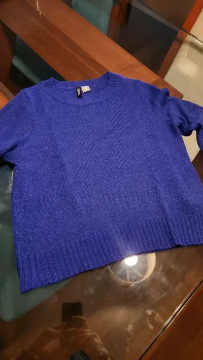 Suéter azul de mujer marca H&M talla xs - miniatura 1