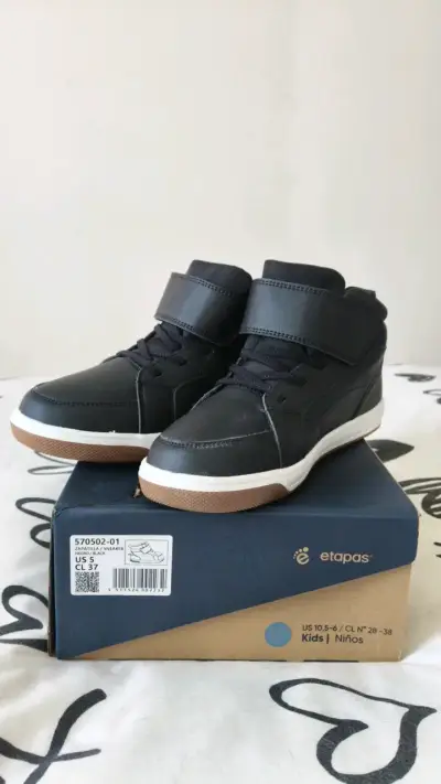 Zapatillas negras para niños Etapas talla 37 - miniatura 1