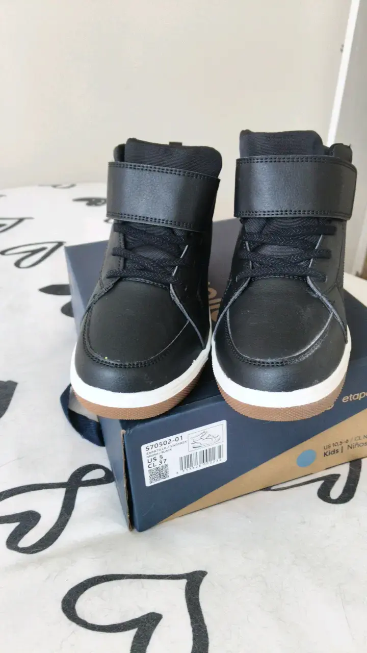 Zapatillas negras para niños Etapas talla 37 - 3