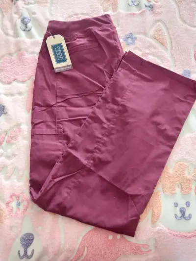 Pantalones médicos clinico Cherokee color burdeosM - miniatura 1