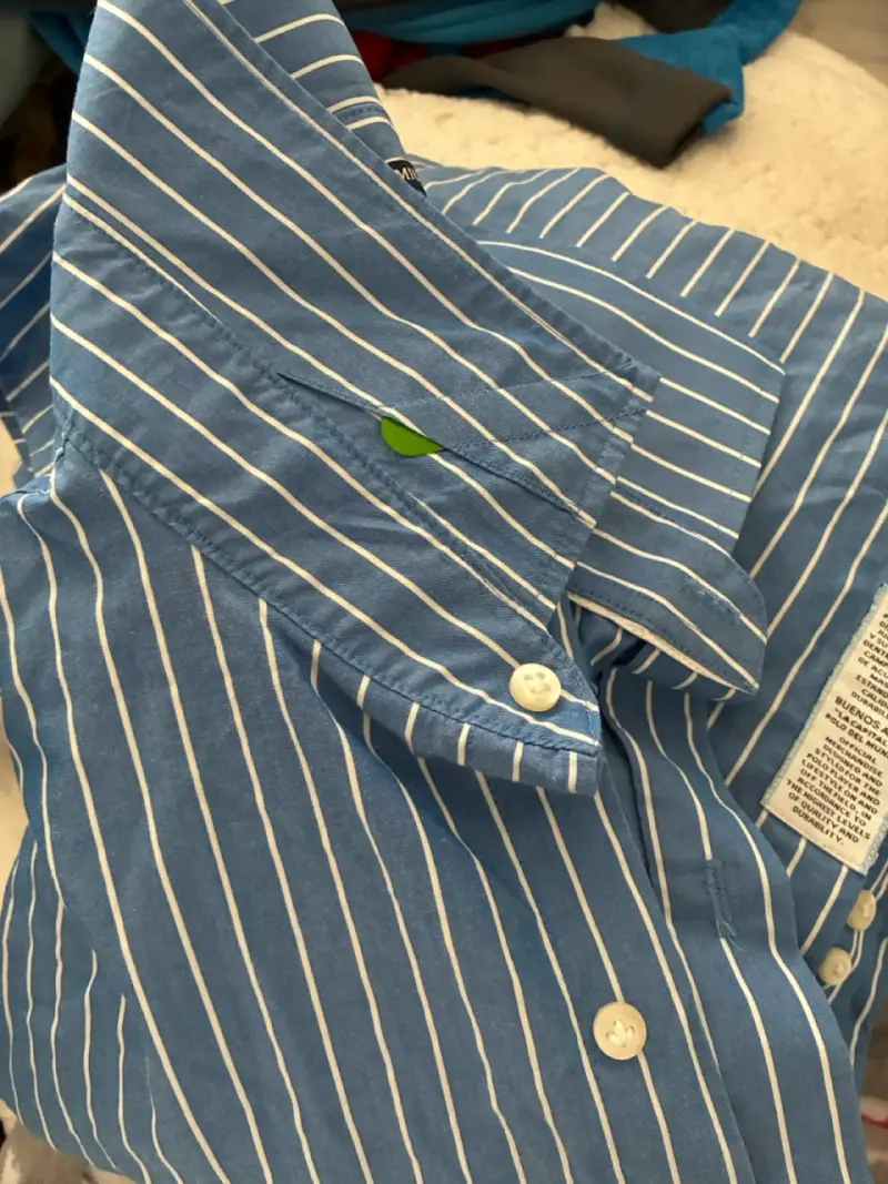 Camisa a rayas azul La Martina Blue Tag - 4