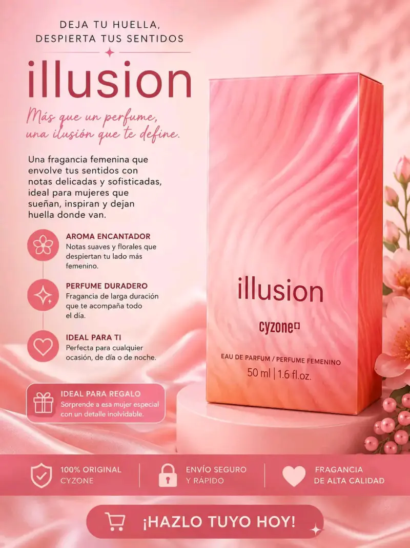 Perfume femenino Illusion Cyzone 50ml