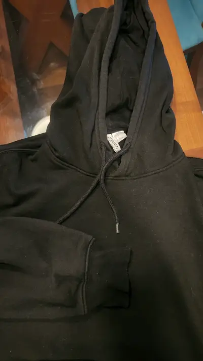 Polerón negro con capucha unisex H&M - miniatura 2