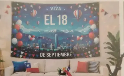 Mural Decorativo Viva El 18 de Septiembre - miniatura 3