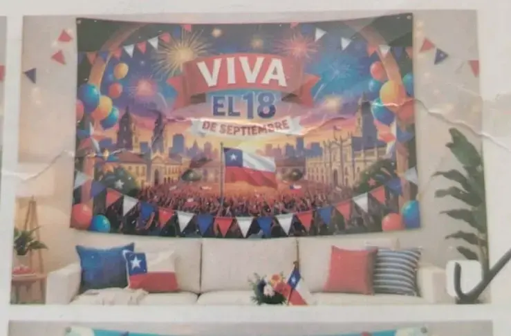 Mural Decorativo Viva El 18 de Septiembre - 4