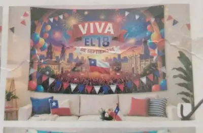 Mural Decorativo Viva El 18 de Septiembre - miniatura 4