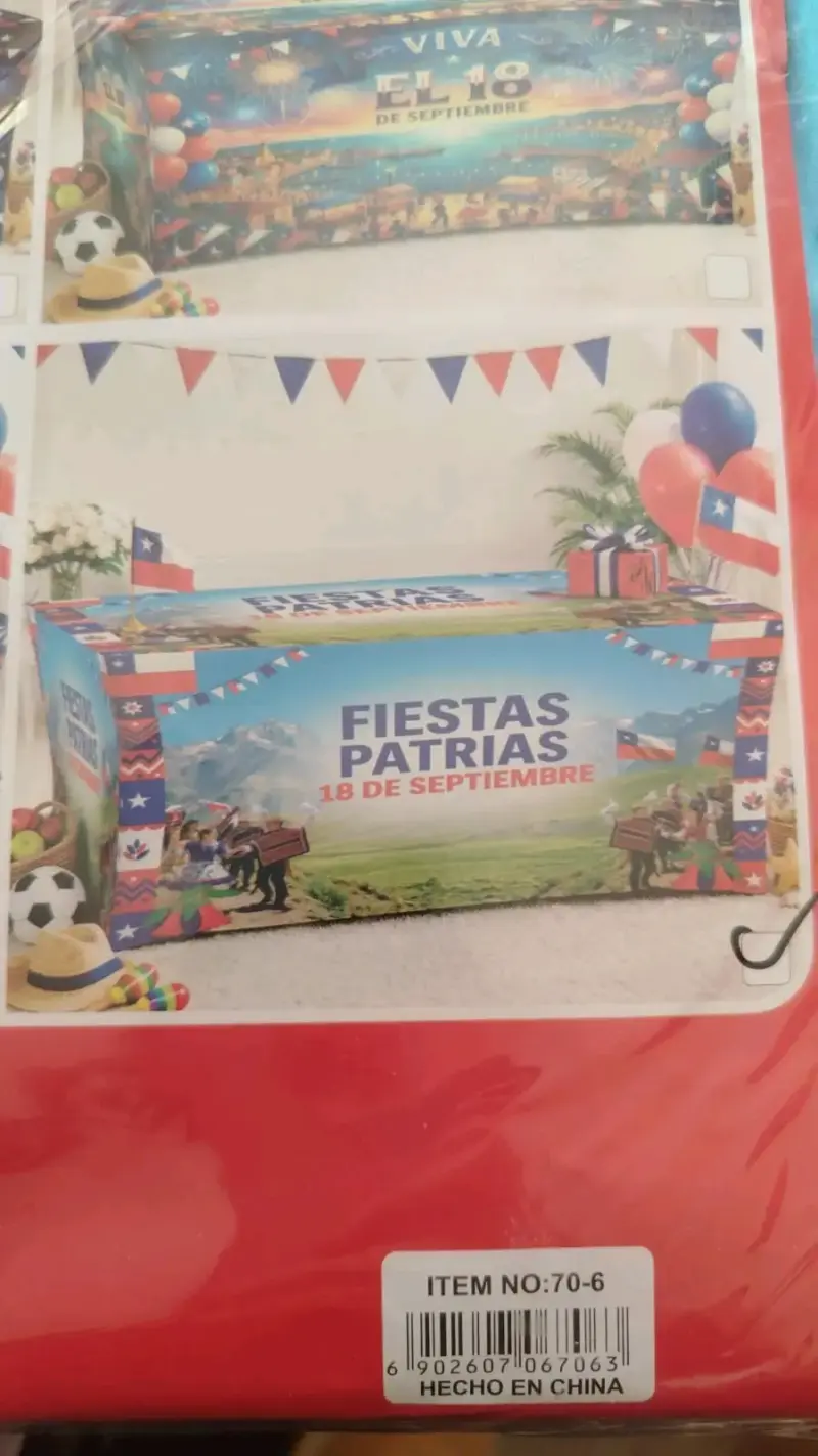 Funda de mesa temática Fiestas Patrias Chile - 6
