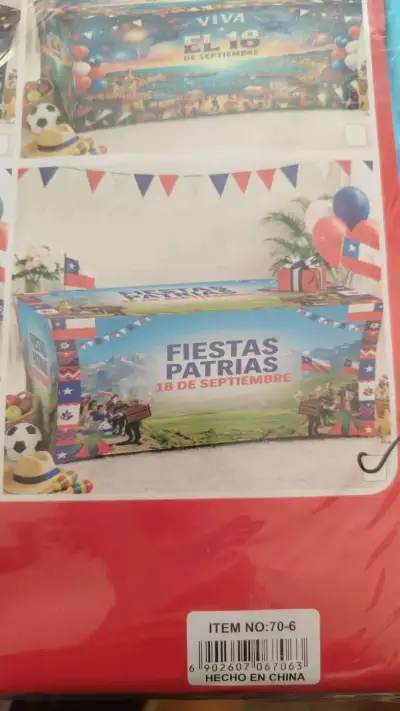 Funda de mesa temática Fiestas Patrias Chile - miniatura 6