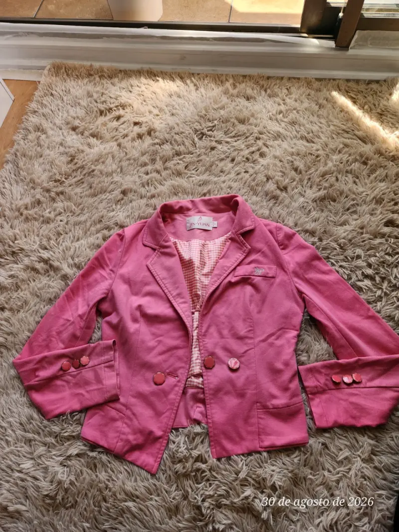 Blazer rosa para mujer Jin Yuan