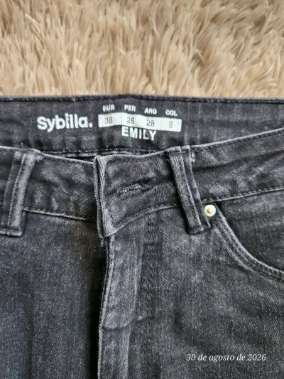 Jeans negros Sybilla Emily para mujer - miniatura 2