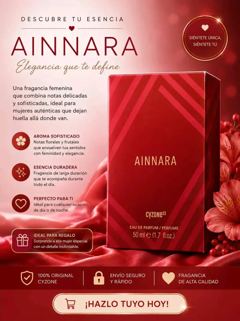Perfume Ainnara Cyzone 50 ml para Mujer