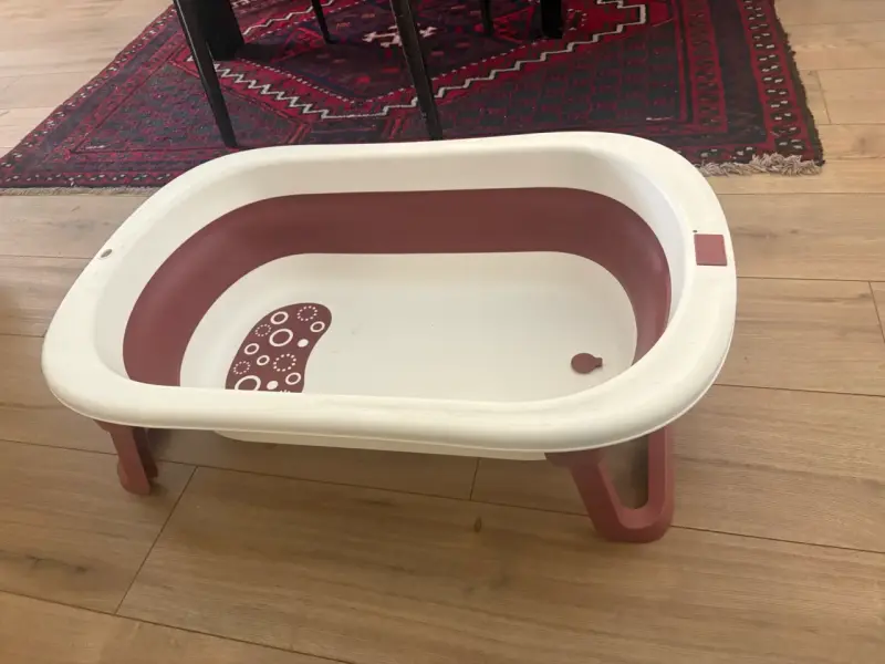Tina de baño plegable para bebé con cojín de estrellas - 6