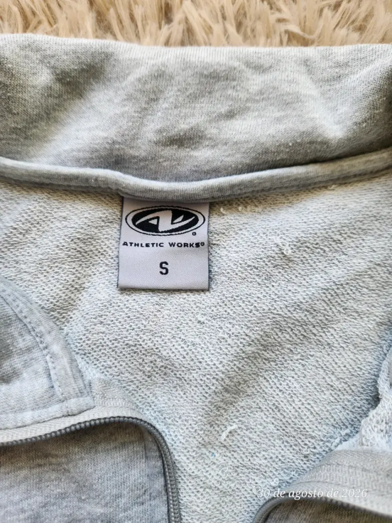 Chaqueta deportiva gris Athletic Works - 3