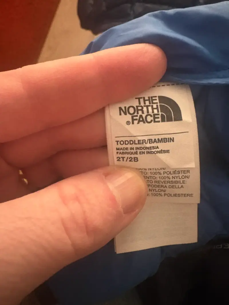 Chaqueta para niño The North Face azul reversible - 3