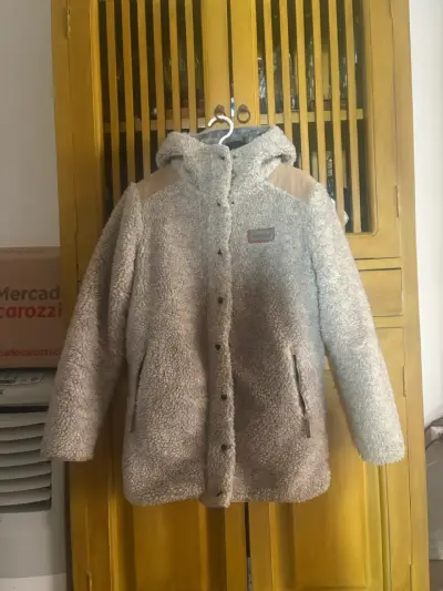 Chaqueta de lana con capucha Buffalo reversible - miniatura 1