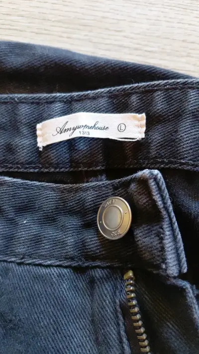 Jeans negros Amy Winehouse talle L - miniatura 3