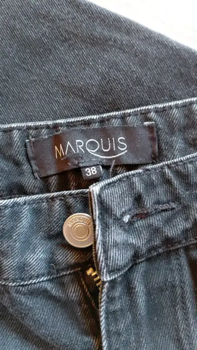 Jeans anchos negros Marquis talla 38 - miniatura 3