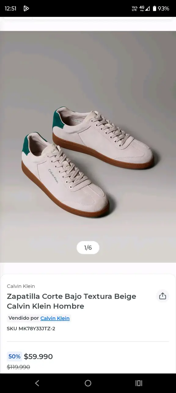 Zapatillas Calvin Klein 42 hombre - 1