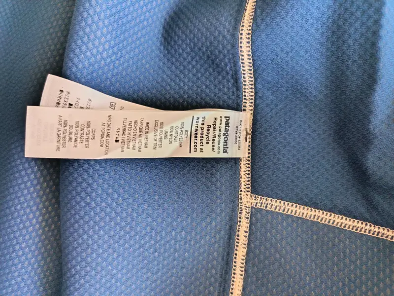 Chaqueta de forro polar Patagonia beige y burdeos - 4