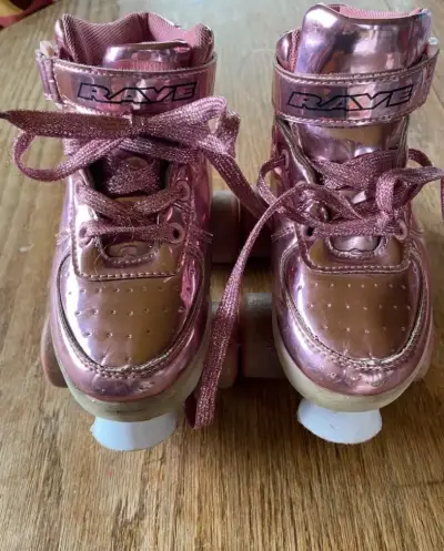 Patines de Cuatro Ruedas Rosados para Niñas - miniatura 2