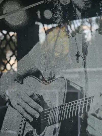 Cuadro Chris Cornell vidrio grabado - miniatura 2