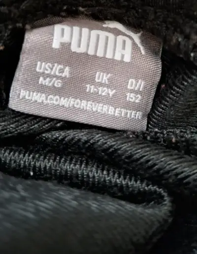 Pantalones deportivos negros Puma para niños - miniatura 4