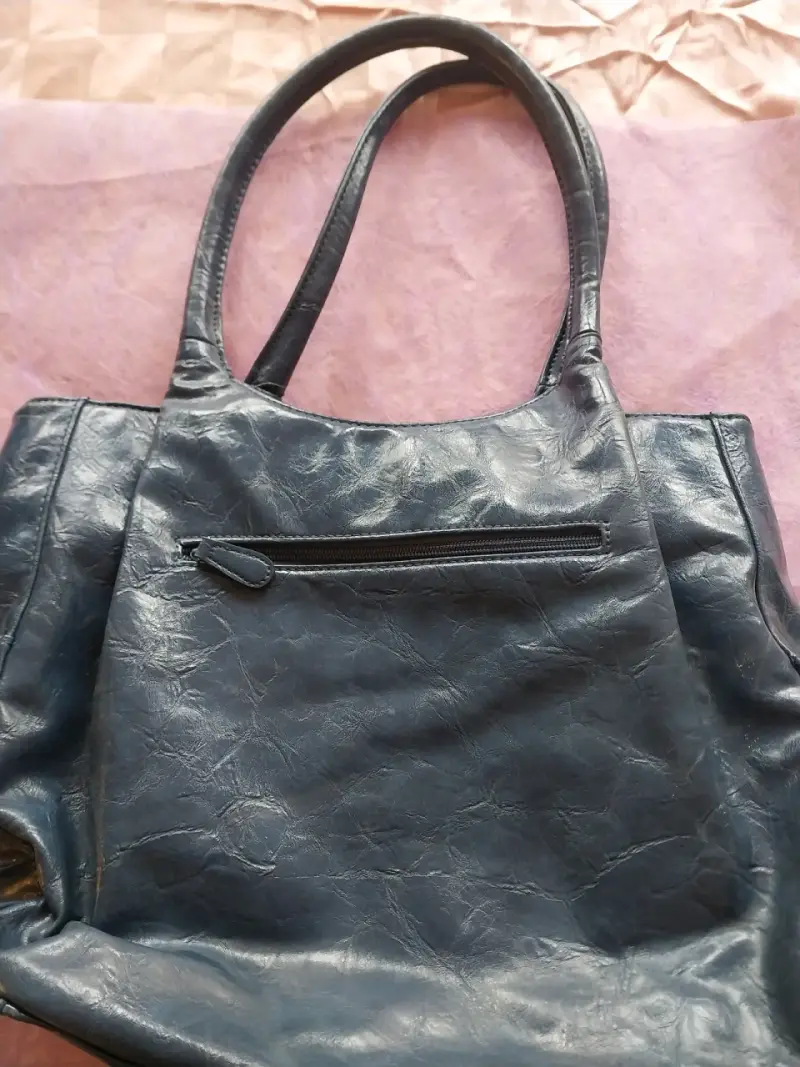 Bolso Nicole Miller azul con diseño interior - 3