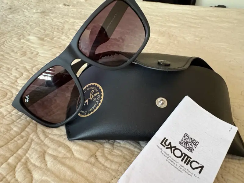 Gafas de sol Ray-Ban negras con estuche - 1