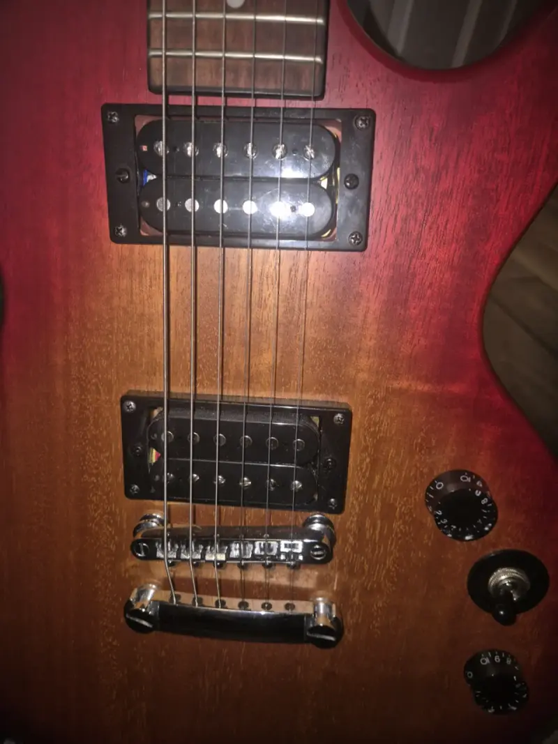 Guitarra eléctrica Epiphone Les Paul roja - 1