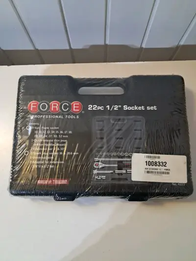 Juego de dados 22 piezas 1/2" Force - miniatura 1