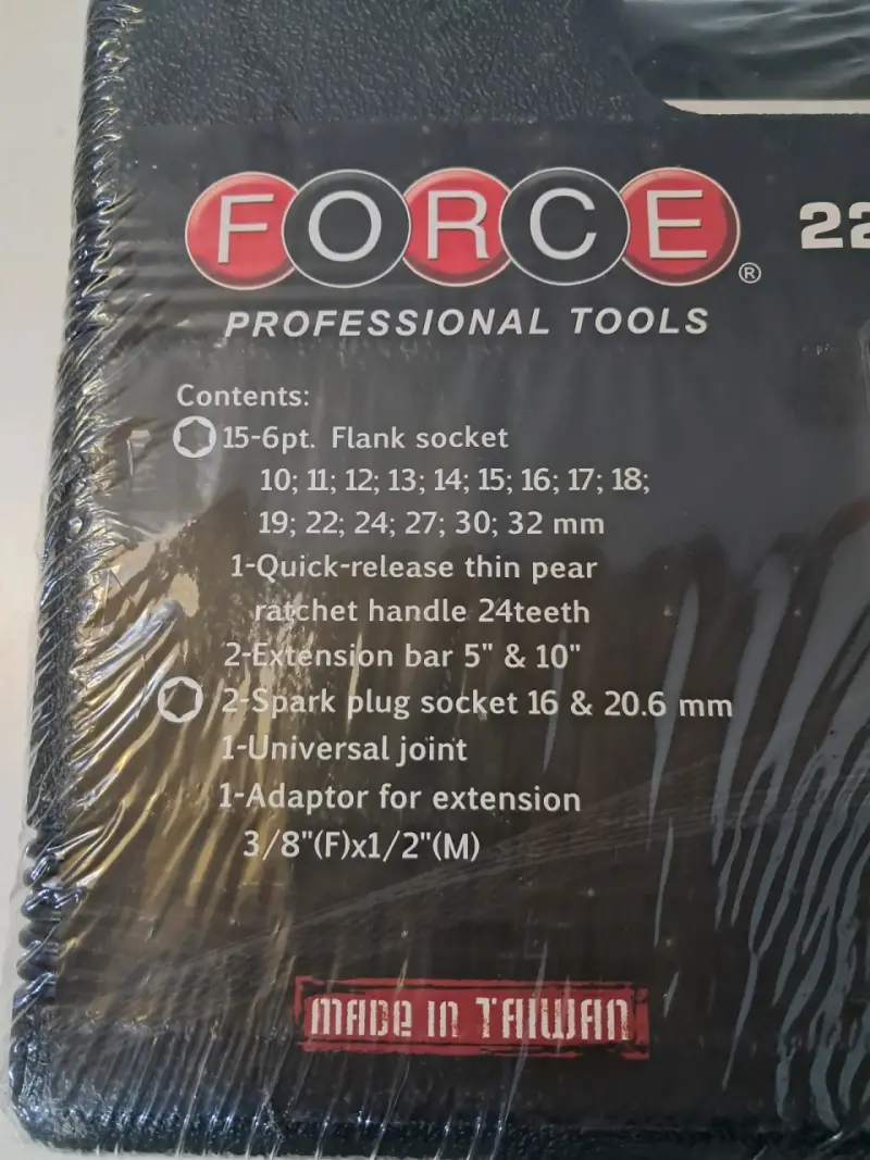 Juego de dados 22 piezas 1/2" Force - 2