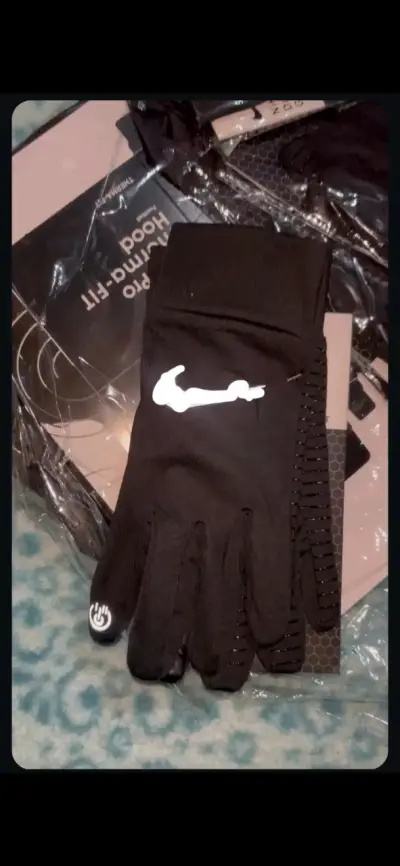 Guantes térmicos negros Nike Pro - miniatura 1