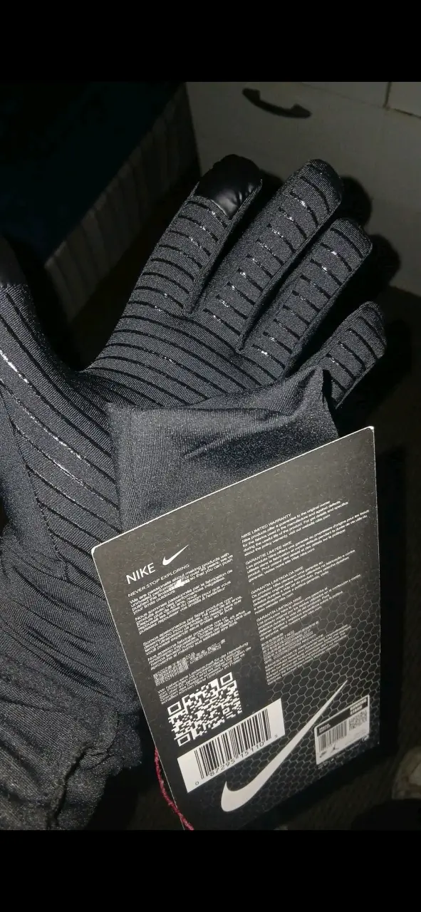 Guantes térmicos negros Nike Pro - 2