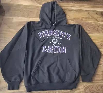 Polerón con capucha Varsity Latin negro - miniatura 1