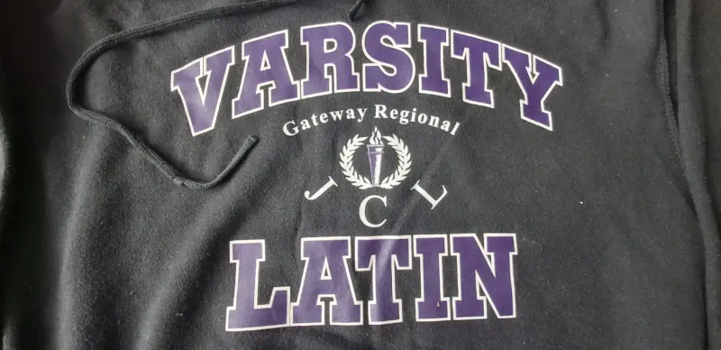 Polerón con capucha Varsity Latin negro - 2