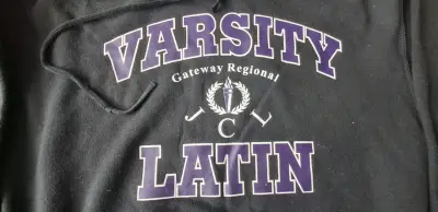 Polerón con capucha Varsity Latin negro - miniatura 2