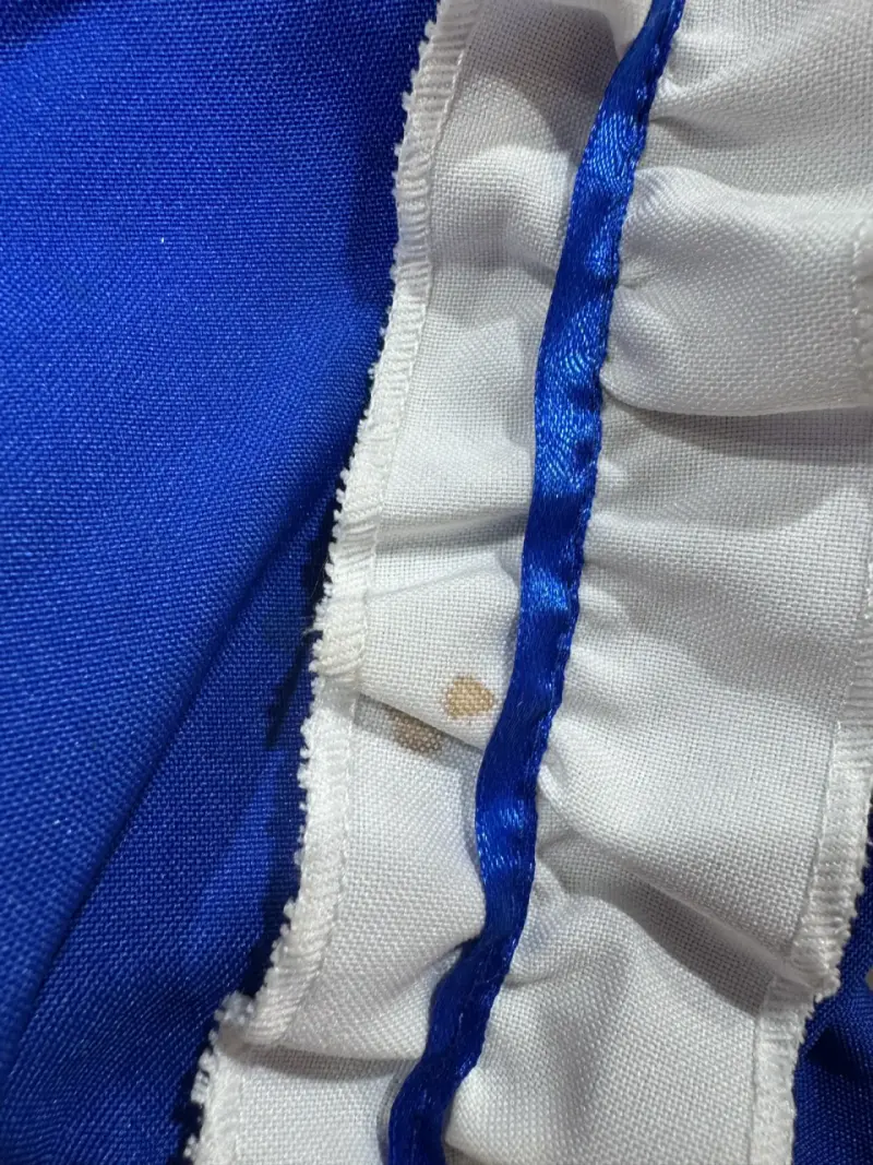 Vestido folclórico azul para niña - 2