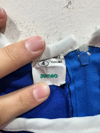 Vestido folclórico azul para niña - miniatura 3