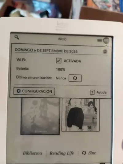 E-Reader Kobo Touch Blanco N905 - Como Nuevo En Ca - miniatura 3
