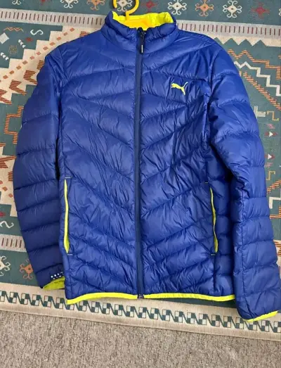 Chaqueta acolchada azul Puma para niño - miniatura 1