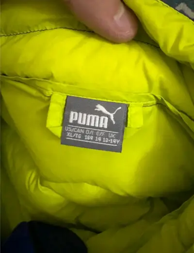 Chaqueta acolchada azul Puma para niño - miniatura 2