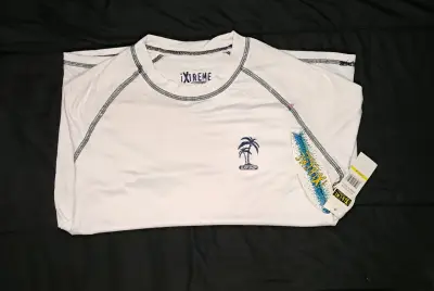 Polera blanca de niño iXtreme con diseño de palme - miniatura 1