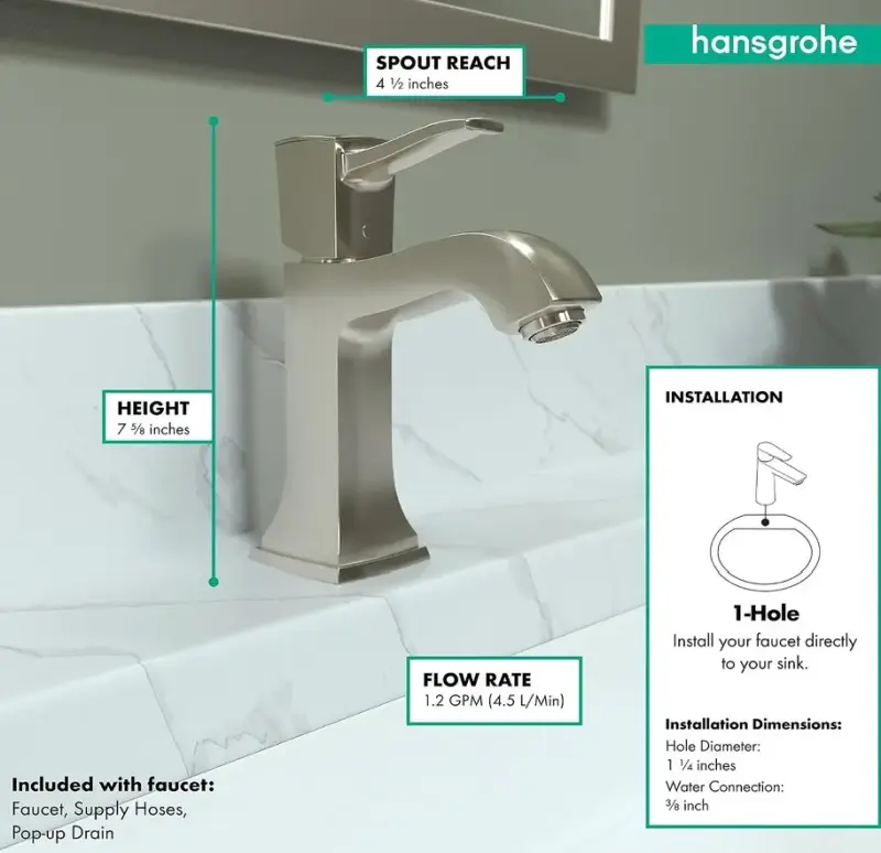 Griferia baño Hansgrohe, Nueva, Calidad Alemana - 2