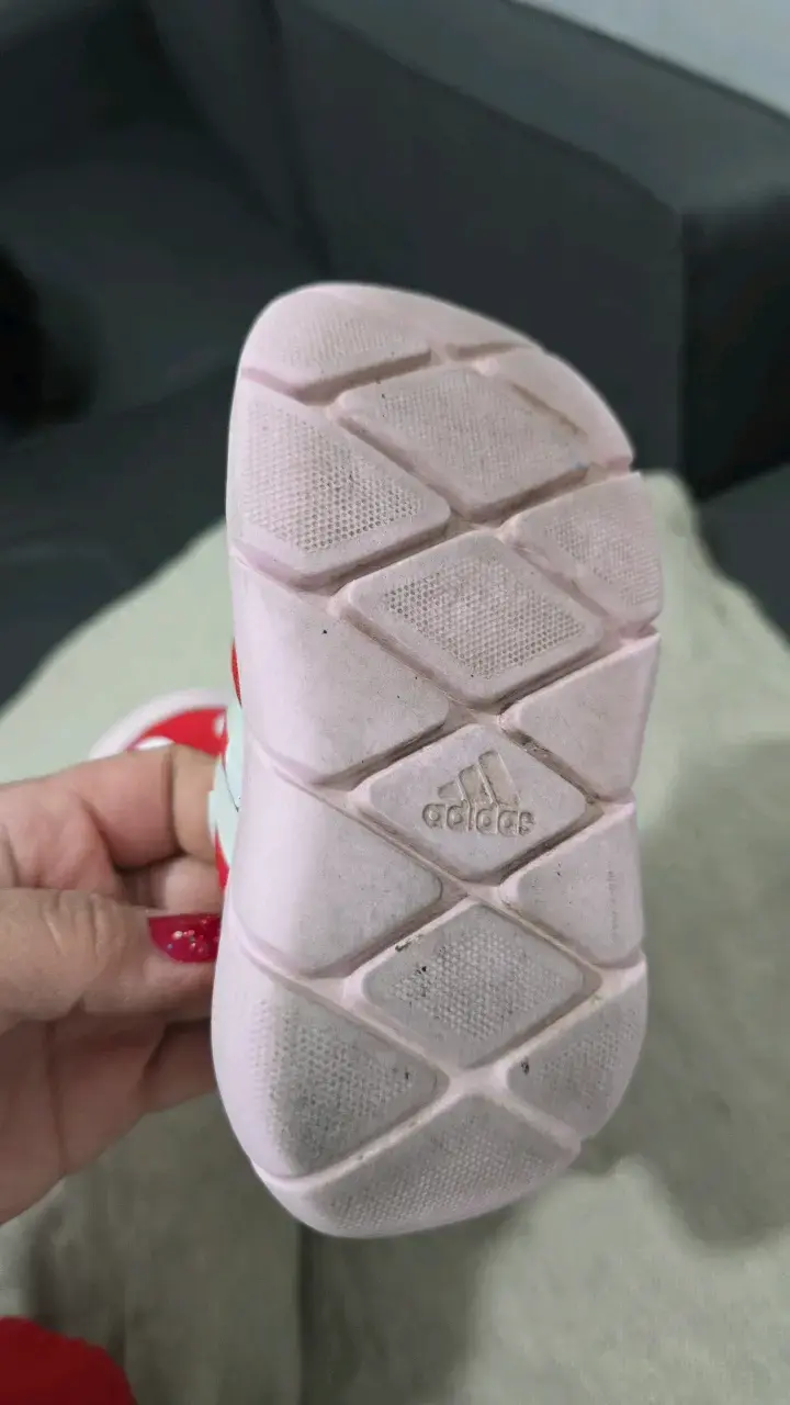 Zapatillas infantiles rojas con lunares - 3