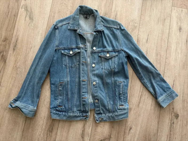 Chaqueta de mezclilla azul